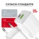 Сетевое зарядное устройство Intaleo GaN3 25W USB-A+USB-C INT-TCGN252CA White (1283126637261) - изображение 4