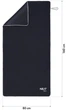 Рушник NILS AQUA NAR14 з мікрофібри frotte 160x80 см Чорний (5908261680120) - зображення 5