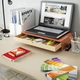 Подставка для монитора с выдвижным ящиком, ярко-оранжевая. ELLOVEN IKEA 406.198.58 - изображение 5