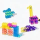 Дитячий Силіконовий Конструктор Magic Gummy Bloc 40 шт Різнокольоровий (01876) - зображення 6