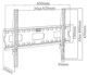 Кріплення для телевізора X-DIGITAL STEEL ST415 фіксоване 40-65" (UG-SF405) - зображення 2