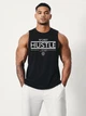 Майка чоловіча безрукавка "Hustle" чорна XL - зображення 1