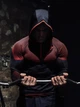 Лонгслів Gymshark чоловічий спортивний компресійний з капюшоном та застібкою чорний з червоним 2XL - изображение 7