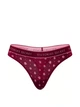 Трусики Victoria's Secret Logo Cotton Thong Panty S Бордо (27323830) - изображение 3