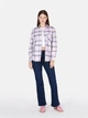 Рубашка хлопковая женская Colin's CL1073285PLI XS Light Pink в клетку (8684112598932) - изображение 3