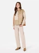 Рубашка хлопковая оверсайз женская Colin's CL1072136LKH M-L Light Khaki (8684112469041) - изображение 3