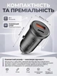 Швидка зарядка в прикурювач машини АЗП атомобільний зарядний пристрій для авто 30W адаптер USB Type-C USB-A PD QC 3.0 PPS для телефона ноутбука планшета 2 порти 12-24V для iPhone Apple Samsung Xiaomi Toocki - зображення 4