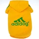 Толстовка для собак "ADIDOG" жовтий 3 Multibrand (2000003546602) - зображення 3