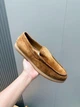 Мужские замшевые лоферы TOD'S коричневого цвета размер 41 - изображение 5