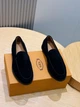 Мужские замшевые лоферы TOD'S черного цвета размер 41 - изображение 2