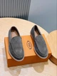 Мужские замшевые лоферы TOD'S цвета хаки размер 41 - изображение 2
