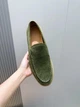 Мужские замшевые лоферы TOD'S зеленого цвета размер 41 - изображение 5