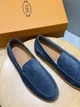 Мужские замшевые лоферы TOD'S голубого цвета размер 41 - изображение 7