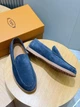 Мужские замшевые лоферы TOD'S голубого цвета размер 41 - изображение 8