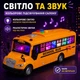 Автобус іграшковий шкільний інерційний 27 см зі світлом і звуком, двері відчиняються, гумові колеса, RJ5506 - зображення 3