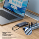 Хаб Acasis HS-710MG USB 3.1 на 10 портов с индивидуальными выключателями, 10 Гбит/с, для MacBook - изображение 6
