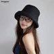 Жіноча літня панама MMOPTOP зі штучного льону, дихаюча, великий обхват голови - зображення 5