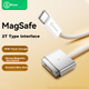 Кабель зарядний BIAZE MagSafe 2 магнітний Type-C - T-подібний 85/60/45 Вт для MacBook, 2 м - зображення 4