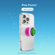 Держатель PopSockets Bubble Pop выдвижной с кольцом, Pine Forest - изображение 4