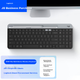 Клавиатура Logitech K580 беспроводная Bluetooth двухрежимная ультратонкая, серая - изображение 2