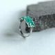 Серебряное кольцо с натуральным агатом 1.805ct, вес изделия 2,41 гр (2213307) - изображение 2