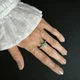 Серебряное кольцо с натуральным изумрудом 1.156ct, вес изделия 1,88 гр (2214137) - изображение 6