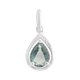 Серебряная подвеска с топазом Лондон Блю 0.844ct, фианитами (2212447) - изображение 1