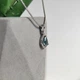 Серебряная подвеска с топазом Лондон Блю 0.844ct, фианитами (2212447) - изображение 6