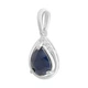Серебряная подвеска с сапфиром 1.355ct (2214014) - изображение 2