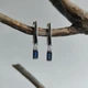 Серебряные серьги с натуральным сапфиром 0.675ct (2214069) - изображение 2