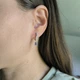 Серебряные серьги с натуральным сапфиром 0.675ct (2214069) - изображение 6