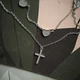 Серебряное колье с фианитами, вес изделия 5,11 гр (2211563) - изображение 4