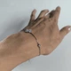 Серебряный браслет с фианитами, вес изделия 2,4 гр (2214878) - изображение 8