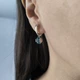 Серебряные серьги с топазом Лондон Блю 1.669ct (2204848) - изображение 8