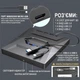 Внешний оптический привод USB 3.0+Type-C Addap EDB-03 черный с USB-хабом и слотом для SD-карт - изображение 4