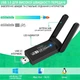 Двохдіапазонний USB Wi-Fi + Bluetooth адаптер Addap UWA-07 1300 Мбіт/с чорний - зображення 4