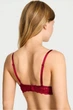 Комплект белья: бюстгальтер push-up и трусики-шортики Victoria's Secret 80C/M Бордовый (152840) - изображение 5