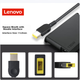 Блок живлення Lenovo 20 В 6.75 А 135 Вт з квадратним роз'ємом для ThinkPad X1 та Xiaoxin Pro 16 - зображення 7