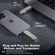 Флеш-накопитель MOVE SPEED 64 ГБ с двумя интерфейсами USB и портами Type-C/USB3.2, высокоскоростной флеш-накопитель большой емкости для телефонов и компьютеров, расширения памяти для телефонов Apple, использования в офисе и учебе, Lingji Ultra - изображение 6