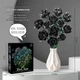 Конструктор «Темний Поцілунок» (Dark Kiss Black Roses) — Букет Чорних Троянд (585 деталей) - изображение 4