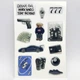 Об'ємні 3D наклейки BLACK 777 Набір 13 шт Stiker Pack наліпки стікери на телефон ноутбук смартфон планшет iPhone Samsung Xiaomi Pixel Huawei - зображення 2