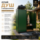 Летний разборный душ с предбанником 96х194х210 см с баком 100 л и LED освещением - изображение 1