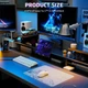 Скляна ігрова поверхня ATTACK SHARK CM05 410x310Х5 мм, WHITE WAVE/БІЛА ХВИЛЯ (CM05WW) - изображение 2