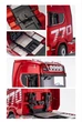 Радіокерована фура HUINA 1501 + 1502 (ліцензійна Scania 770S V8, 1:18) зі світло-звуковими ефектами | Червоний комплект - изображение 2