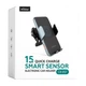 Автотримач WALKER CX-057 Smart Sensor 15W Black/Grey з бездротовою зарядкою Qi та автоматичним затискачем - изображение 2