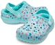 Дитячі крокси для дівчинки Crocs Classic Lined Printed Ice Blue (27/28, блакитні) - изображение 1