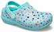 Дитячі крокси для дівчинки Crocs Classic Lined Printed Ice Blue (27/28, блакитні) - изображение 2