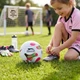 Мяч футбольный тренировочный миниатюрный Slazenger 12 панелей размер 2 White/Pink (5904501204958) - изображение 2
