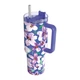 Термокубок Quokka Stream 1200 ml зі соломинкою Flower Dusk (40042) - зображення 1