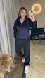 Жіночий велюровий костюм (кофта+штани) Uaclothes 46-48 Синій (like39043-194791350) - изображение 1